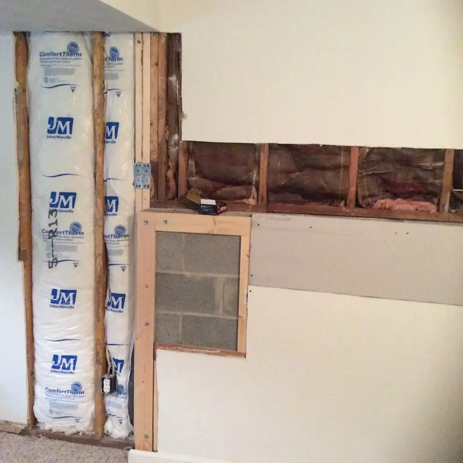 Wall insulation replacement during Odor Removal & Deodorization in Rancho Cordova